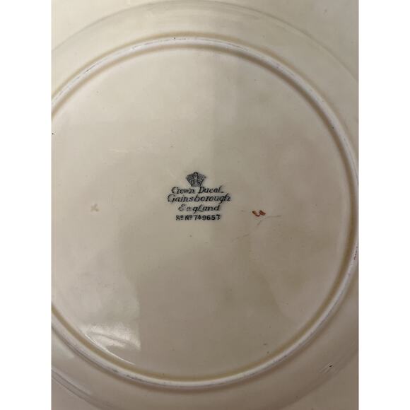 VTG Crown Ducal Gainsborough England Square Plates 749657- 2 Plates - Picture 4 of 6